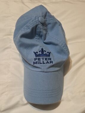 Peter Millar Sky Blue Cotton Logo Cap